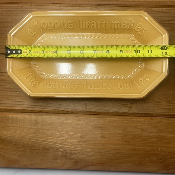 Vintage Tray "A Joyous Heart Makes The Loaves taste Better" Pfaltzgraff USA - Picture 7 of 7